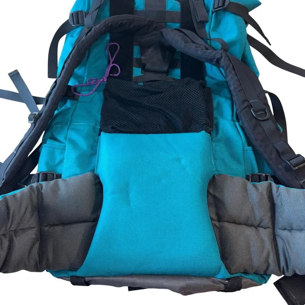 Vintage JanSport Spire 80 Internal Frame Backpack 90s Teal Purple Large Hiking